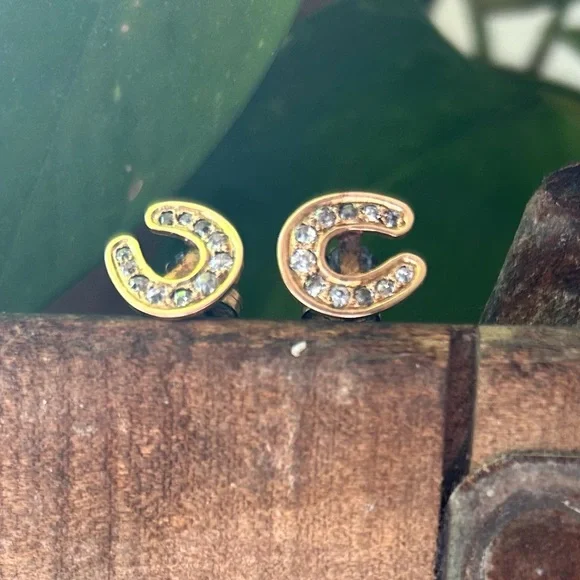 Antique 14k Old Mine Cut Diamond Studs - Picture 8 of 13